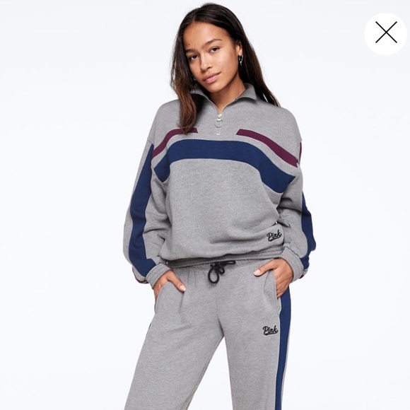 🎉SALE🎉NIP VS Pink Quarter Zip Size S - Picture 6 of 8